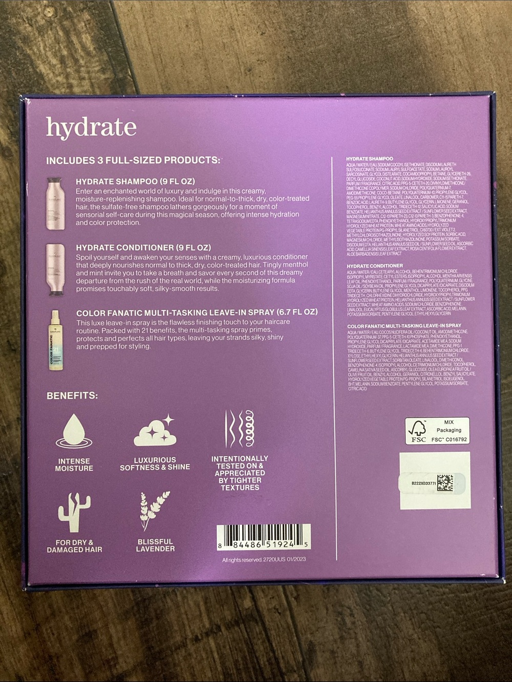 Pureology Hydrate Trio in Lavender and Gradient Blue - Picture 3 of 3